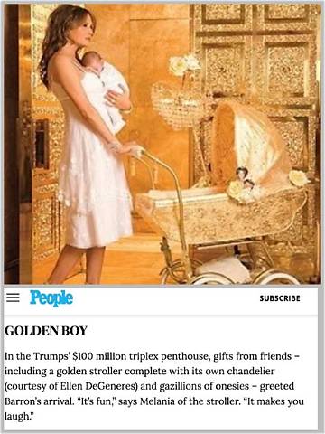 Barron Trump's Stroller from Ellen: a Whimsical Ride for the First Family