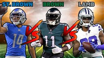 Draft Season Dilemma: Aj Brown Vs. Amon-Ra St. Brown - Who to Target?