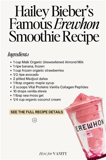 Hailey Bieber's Secret Strawberry Smoothie Recipe: a Refreshing Treat