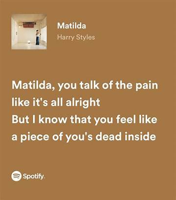 Lyrics: Harry Styles Matilda