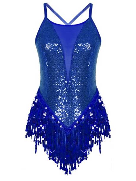 Mesmerizing Blue Sequin Leotard: a Touch of Shimmer and Style