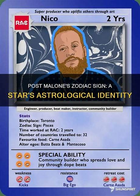 Post Malone's Zodiac Sign: the Star Behind the Man | Zodiac Signs