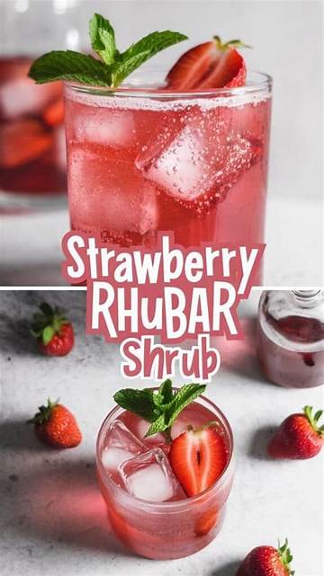 Refreshing Rhubarb Strawberry Shrub: a Summer Delight