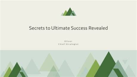 Secrets, Success, and Impact Revealed