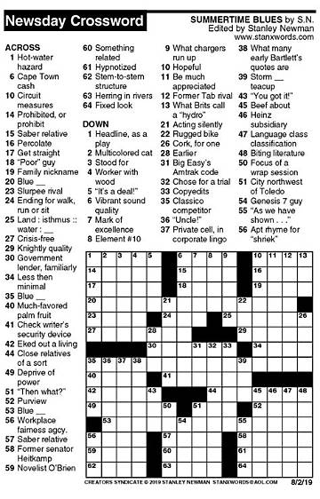 Solve Today's Pointy Beard Crossword Puzzle