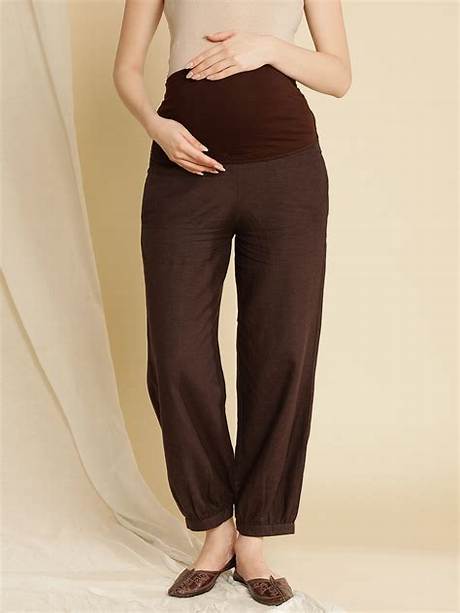 Stylish and Comfortable Maternity Linen Pants: Enhance Your Pregnancy Wardrobe