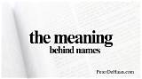Uncover the Reflective Meaning Behind Names